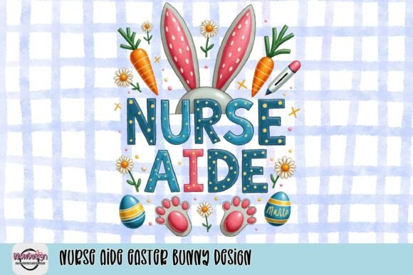 Celebrate Easter with a Charming Nurse Aide Bunny Design