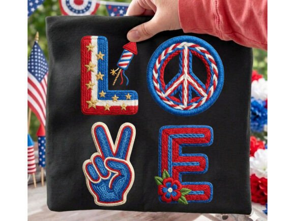 Celebrate Patriotism with a Faux Yarn Design