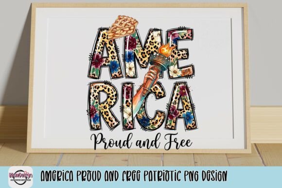 Celebrate with the America Proud and Free Patriotic PNG Design