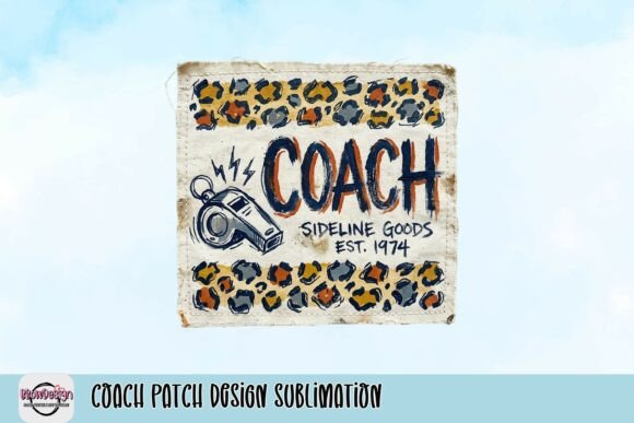 Coach Patch Design Sublimation: Vintage Sportswear for Modern Projects