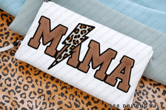 Electric Energy in Every Print: The Mama Lightning Bolt Design
