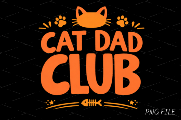 Embrace Your Feline Pride: The Cat Dad Club Design