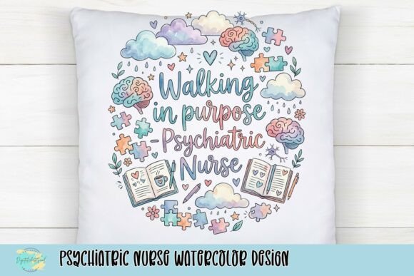 Honoring Healers: The Art of the Psychiatric Nurse Watercolor Design