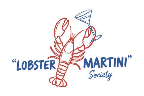 The Ultimate Nautical Chuckle: Lobster Martini Society Funny SVG Design